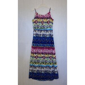 Riley + James Long Maxi Dress Size Medium - Multicolor Maxi/Midi- Boho Dress